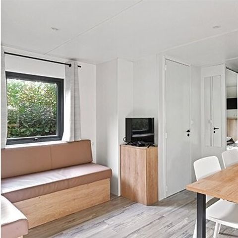 Mobilhome 6 personnes - Premium | 3 Ch. | 6 Pers. | Terrasse surélevée | Clim. | TV
