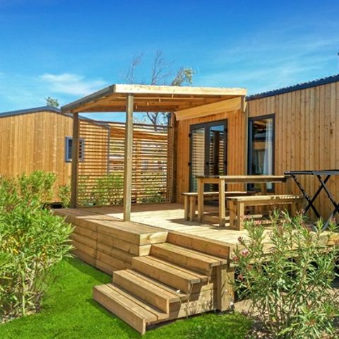 Mobilhome 6 personnes - Classic XL | 3 Ch. | 6 Pers. | Terrasse simple | Clim. | TV