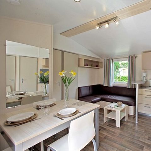 Mobilhome 6 personnes - Comfort XL | 3 Ch. | 6 Pers. | Terrasse surélevée non couverte | TV