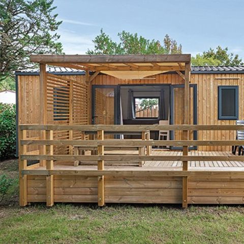 Mobilhome 4 personnes - Ultimate | 2 Ch. | 4 Pers. | Terrasse surélevée | Clim. | TV