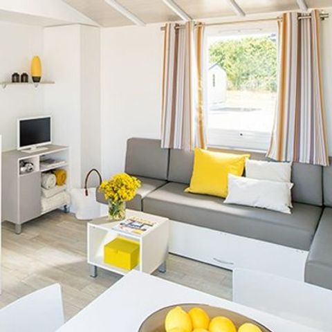 Mobilhome 6 personnes - Ultimate | 3 Ch. | 6 Pers. | Terrasse Lounge | 2 SDB | Clim. | TV