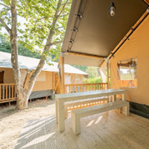 TENTE TOILE ET BOIS 6 personnes - Bois