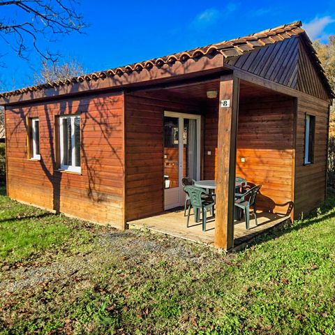 CHALET 5 personnes - Chalet Eden - (2 adultes, 2 enfants, 1 bébé: emplacement pour lit parapluie)