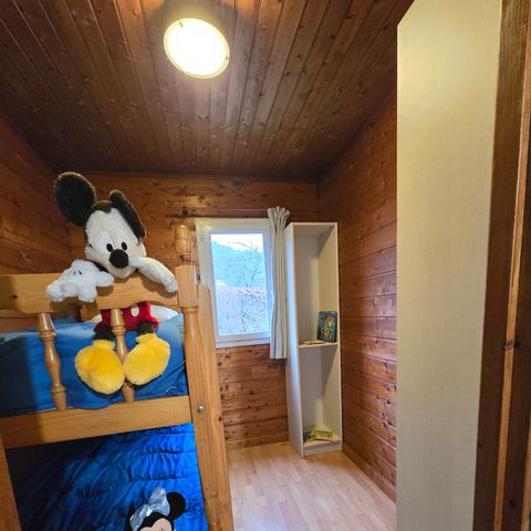 CHALET 5 personnes - Chalet Eden - (2 adultes, 2 enfants, 1 bébé: emplacement pour lit parapluie)