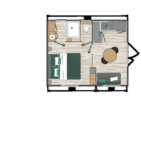 MOBILHOME 2 personnes - DUO