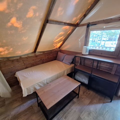 TENTE TOILE ET BOIS 5 personnes - Tente AMAZONE sans sanitaire PRIX POUR 2 PERSONNES