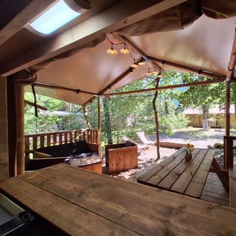 TENTE TOILE ET BOIS 6 personnes - Lodge SAFARI 6 pers