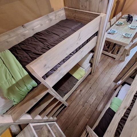TENTE TOILE ET BOIS 6 personnes - Lodge SAFARI 6 pers