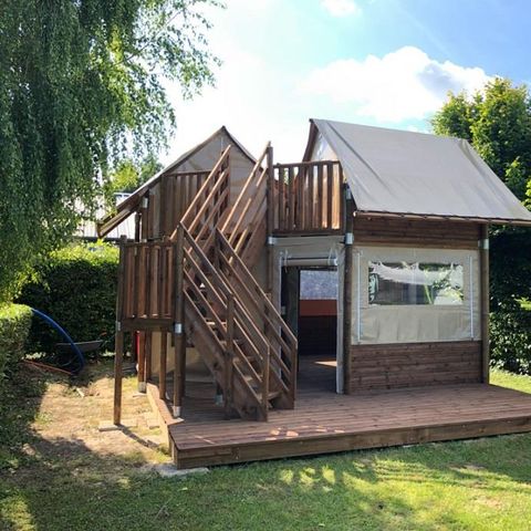 TENTE TOILE ET BOIS 6 personnes