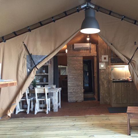 TENTE TOILE ET BOIS 4 personnes - Lodge WOODY 4 pers