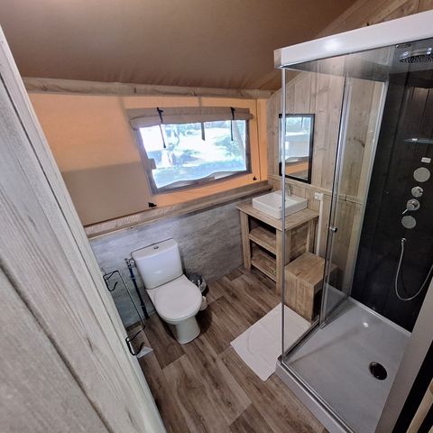 TENTE TOILE ET BOIS 4 personnes - Lodge WOODY 4 pers