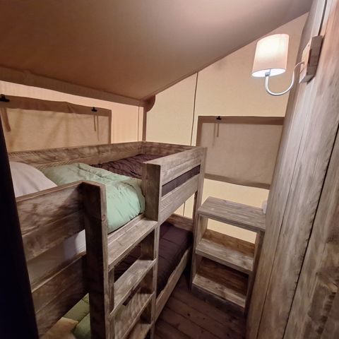 TENTE TOILE ET BOIS 4 personnes - Lodge Woody PMR ( accessible Handicapé) 4 pers
