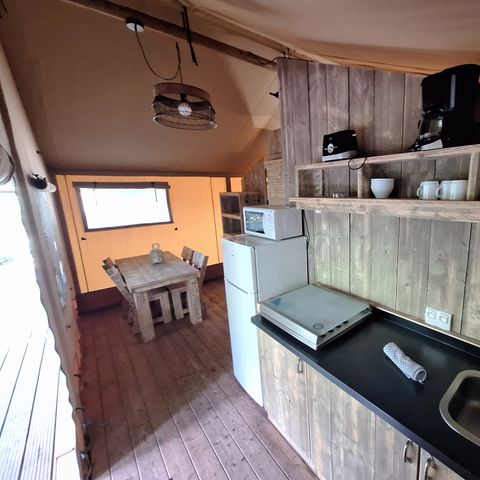 TENTE TOILE ET BOIS 4 personnes - Lodge Woody PMR ( accessible Handicapé) 4 pers