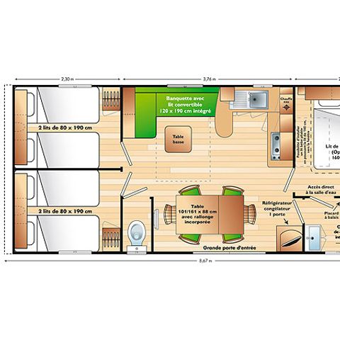 MOBILHOME 6 personnes - Familial Classic 6