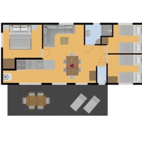 MOBILHOME 6 personnes - Fourchu