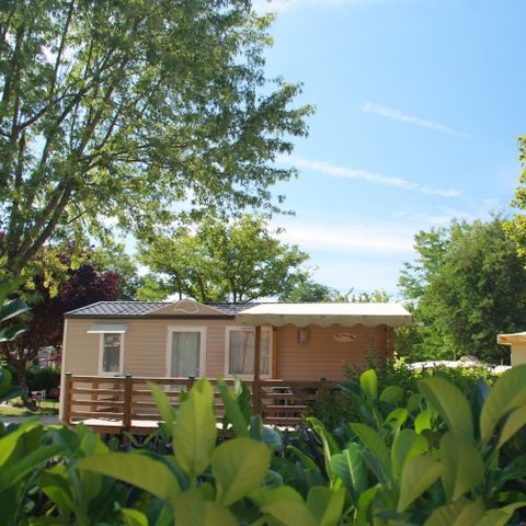 MOBILHOME 6 personnes - Mobil-home Confort 29m² 3 chambres + terrasse couverte - sans tv - sans clim 6 pers