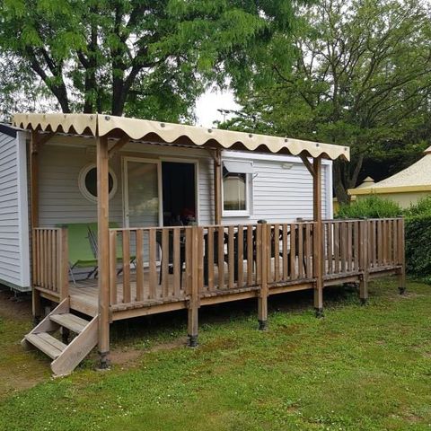 MOBILHOME 4 personnes - Mobil-home Confort 27m² 2 chambres + terrasse couverte - sans tv-sans clim 4 pers