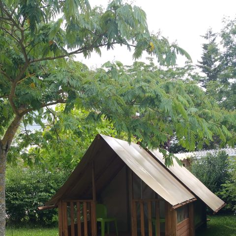 TENTE TOILE ET BOIS 2 personnes - Cabane Toilée Bois Cyclo 1 chambre ( sans sanitaires) 2 pers