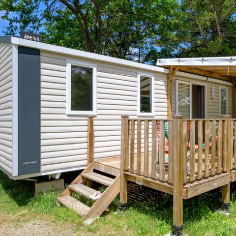 MOBILHOME 6 personnes - Mobil-home Confort 29m² 3 chambres + terrasse couverte + climatisation + TV 6 pers