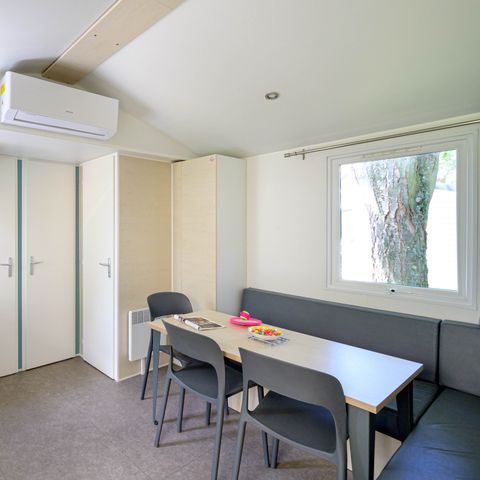 MOBILHOME 6 personnes - Mobil-home Confort 29m² 3 chambres + terrasse couverte + climatisation + TV 6 pers