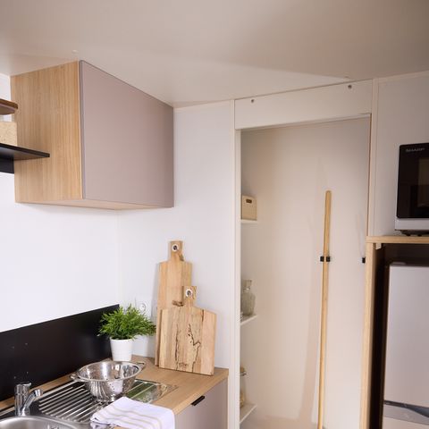 MOBILHOME 6 personnes - COTTAGE Premium 3ch   35m² 3 chambres + TV + Lave-vaisselle + climatisation + plancha + terrasse XL