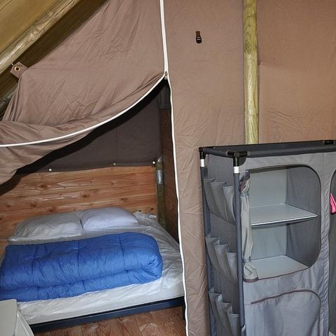 Tente en toile et en bois 4 personnes - Amazone (pas de sanitaires)