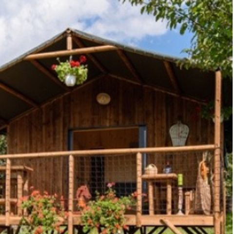 CHALET 5 personnes - Cottage premium (2022) bord de rivière, 2 chambres, terrasse couverte 5 pers