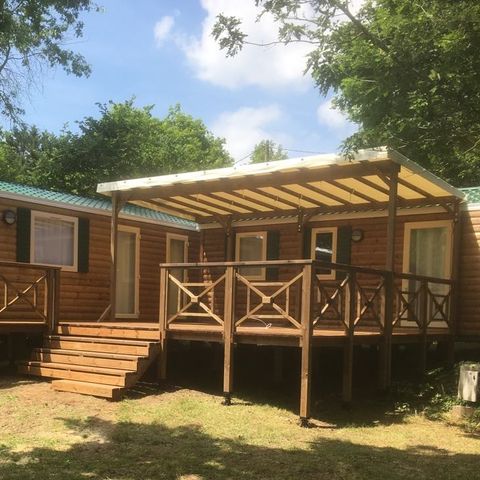 MOBILHOME 8 personnes - Family Premium 8 Personnes (2023) grande terrasse semi couverte + TV +lave vaisselle+WIFI