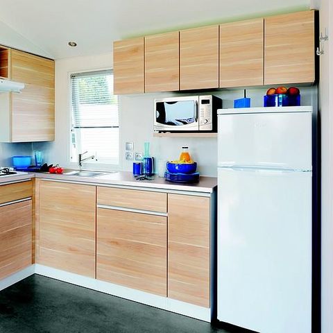 Mobilhome 6 personnes - Mobil-home Le Platane (3 chambres) + grande terrasse + TV