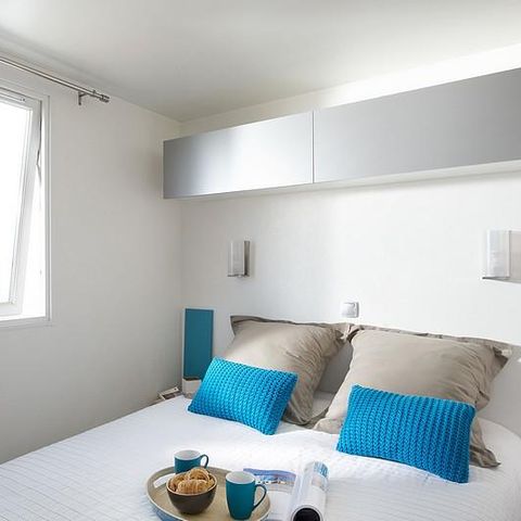 Mobilhome 6 personnes - Mobil-home Le Platane (3 chambres) + grande terrasse + TV