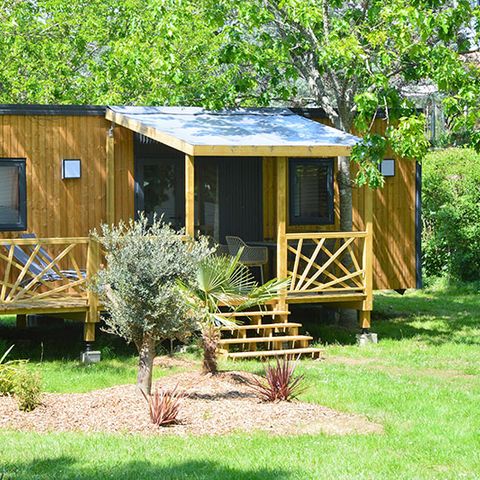MOBILHOME 4 personnes - Mobil home"Olivier" (2023)  Dimanche, 2 chambres 2salles de bain, grand salon (tv), terrasse
