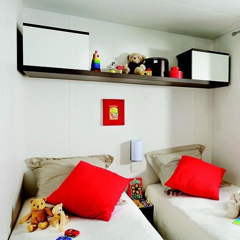 Mobilhome 6 personnes - Mobil-home Le Platane (3 chambres) BORD RIVIERE - Grande terrasse - TV