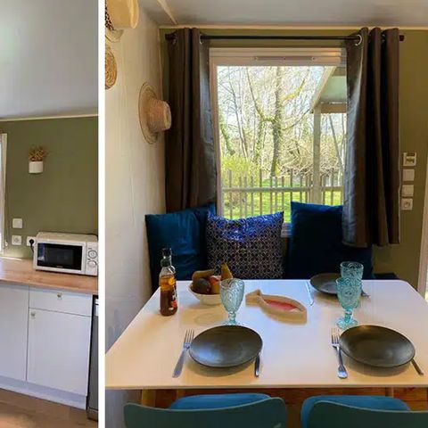 MOBILHOME 4 personnes - Le Chêne (2 chambres) - BORD RIVIERE - Rénové 2024