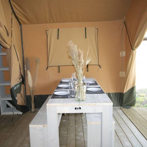 TENTE TOILE ET BOIS 5 personnes - TENTE WOOD (SANS SANITAIRES)