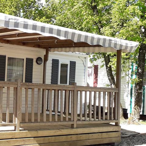 MOBILHOME 6 personnes - Standard 22-28m² - 2 chambres - terrasse couverte + TV*