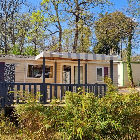 MOBILHOME 8 personnes - Confort 24-34m² - 3 chambres - terrasse couverte + TV*