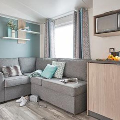 MOBILHOME 8 personnes - Confort 24-34m² - 3 chambres - terrasse couverte + TV