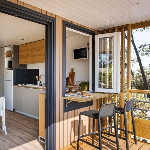 MOBILHOME 4 personnes - FAMILY PREMIUM, 28 m²  avec clim