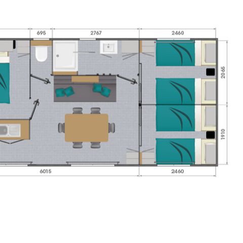 MOBILHOME 6 personnes - LOFT PREMIUM 33m² avec Clim - Tv