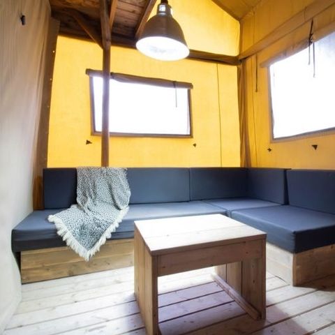 TENTE TOILE ET BOIS 6 personnes - Lodge PREMIUM BAHAMAS 6 personnes