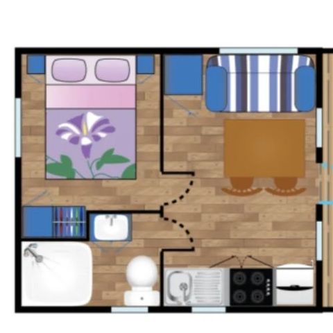 MOBILHOME 2 personnes - CURACAO*** 2 personnes