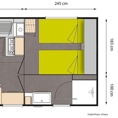MOBILHOME 4 personnes - LISERON