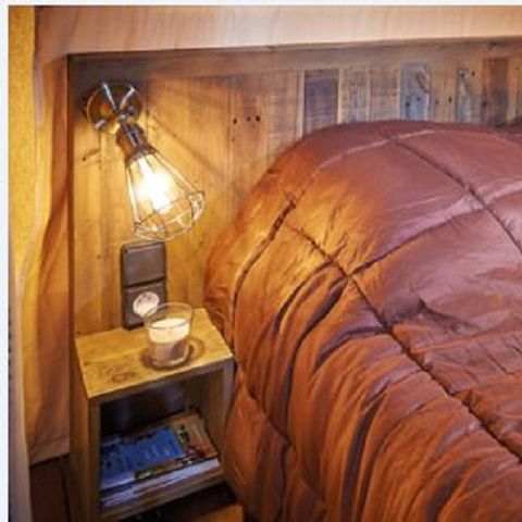 TENTE TOILE ET BOIS 5 personnes - Lodge Kenya 5 pers - 2 chambres