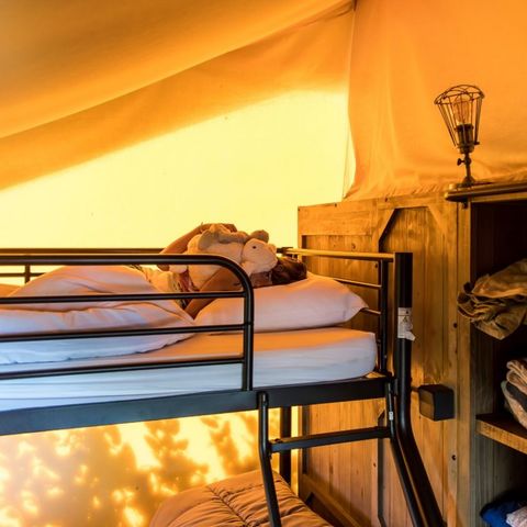 TENTE TOILE ET BOIS 5 personnes - Lodge Kenya 5 pers - 2 chambres
