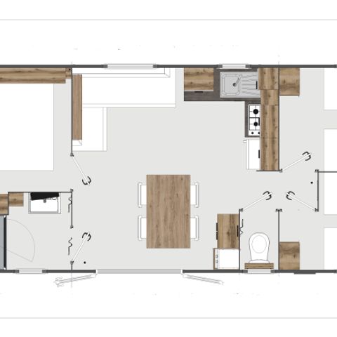 MOBILHOME 6 personnes - 3 chambres