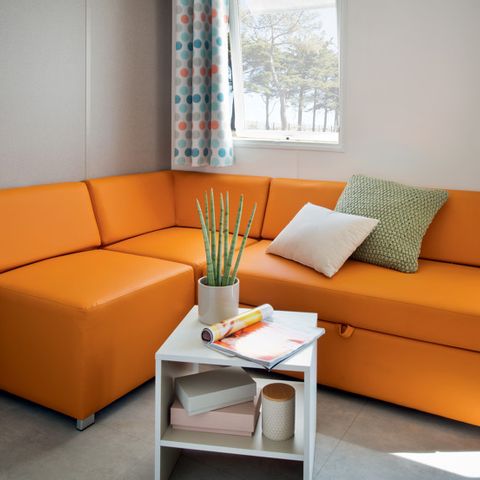 MOBILHOME 8 personnes - Mobil-home 32m² (3 chambres) + grande terrasse semi-couverte de 18m²