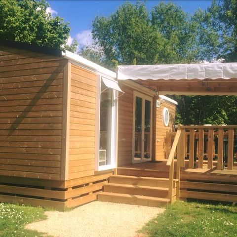MOBILHOME 6 personnes - Mobil-home 28m² (2 chambres) + grande terrasse semi-couverte de 15m2