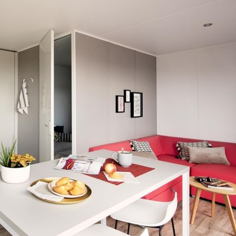 MOBILHOME 6 personnes - Mobil-home 28m² (2 chambres) + grande terrasse semi-couverte de 15m2