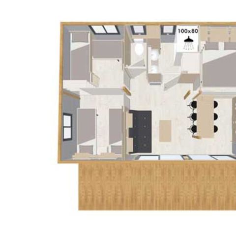 CHALET 6 personnes - Loisir 3 chambres 35m²