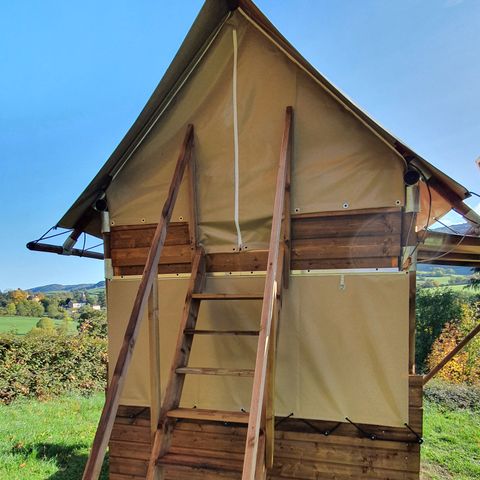 TENTE TOILE ET BOIS 2 personnes - Tente Bivouac Standard - 5m²